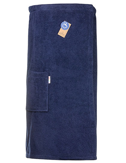 Sauna Kilt Ladies in French Navy, Größe 85 x 135 cm