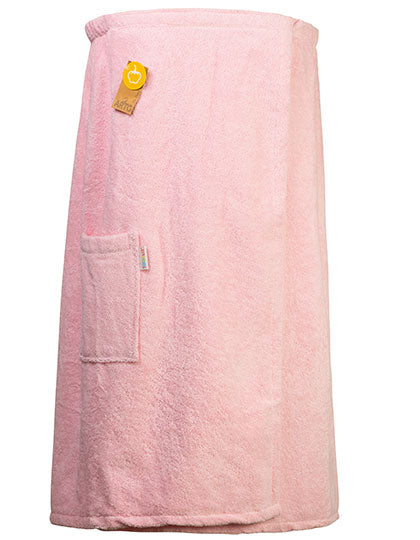 Sauna Kilt Ladies in Light Pink, Größe 85 x 170 cm