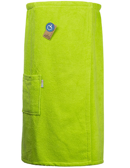 Sauna Kilt Ladies in Lime Green, Größe 85 x 150 cm