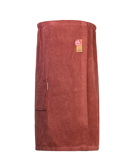 Sauna Kilt Ladies in Old Pink, Größe 85 x 170 cm