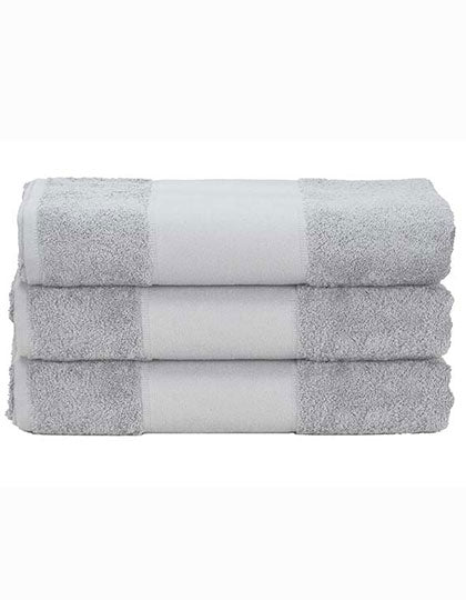 PRINT-Me® Hand Towel in Light Grey, Größe 50 x 100 cm