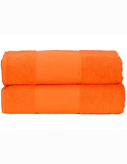 PRINT-Me® Bath Towel in Bright Orange, Größe 70 x 140 cm