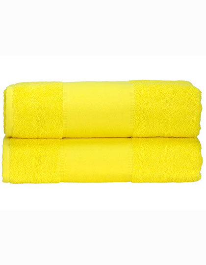 PRINT-Me® Bath Towel in Bright Yellow, Größe 70 x 140 cm
