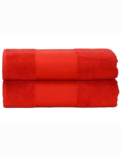 PRINT-Me® Bath Towel in Fire Red, Größe 70 x 140 cm