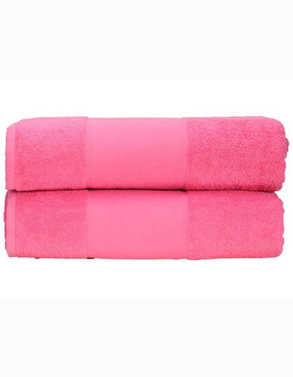 PRINT-Me® Bath Towel in Pink, Größe 70 x 140 cm