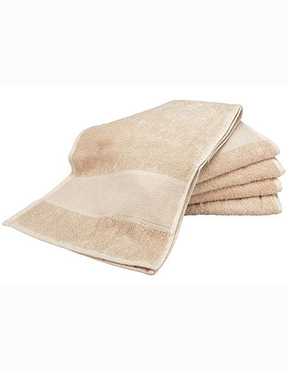 PRINT-Me® Sport Towel in Sand, Größe 30 x 140 cm