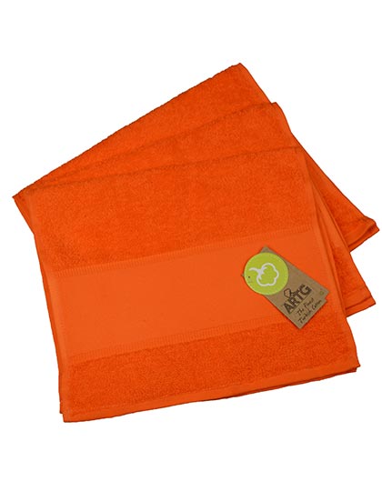 PRINT-Me® Guest Towel in Bright Orange, Größe 30 x 50 cm