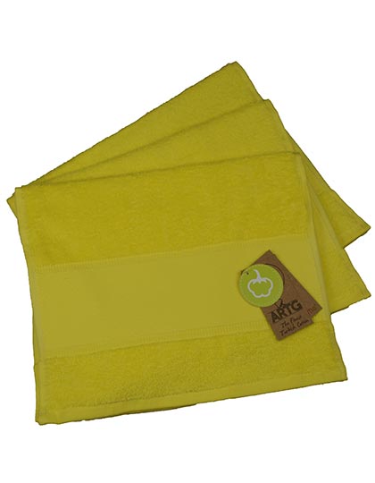 PRINT-Me® Guest Towel in Bright Yellow, Größe 30 x 50 cm