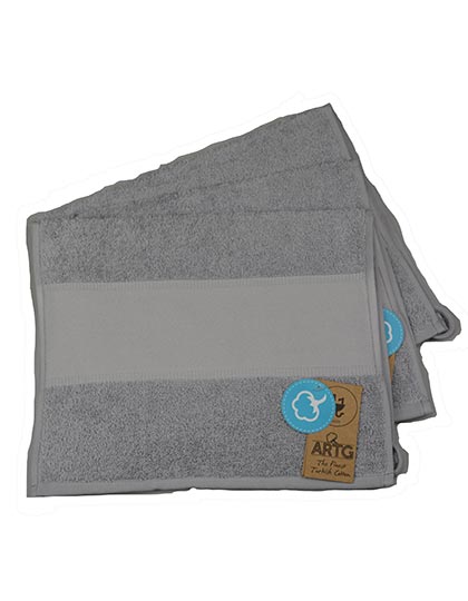 PRINT-Me® Guest Towel in Light Grey, Größe 30 x 50 cm