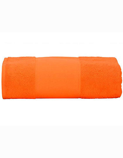 PRINT-Me® Big Towel in Bright Orange, Größe 100 x 210 cm