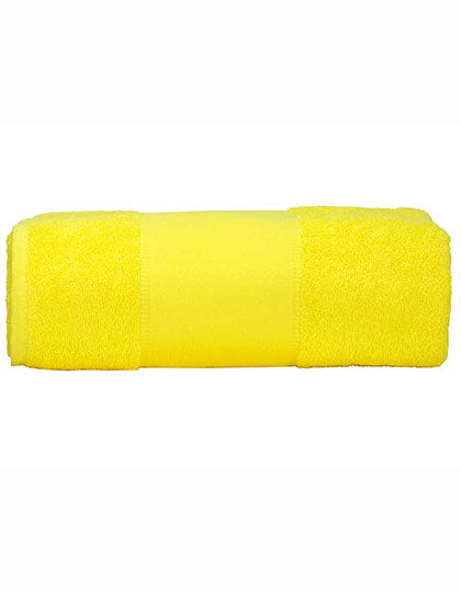 PRINT-Me® Big Towel in Bright Yellow, Größe 100 x 210 cm