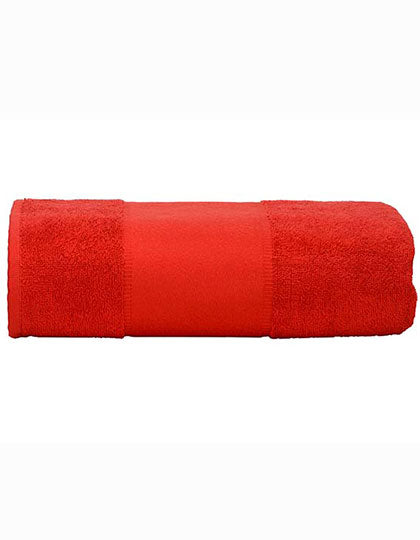 PRINT-Me® Big Towel in Fire Red, Größe 100 x 210 cm