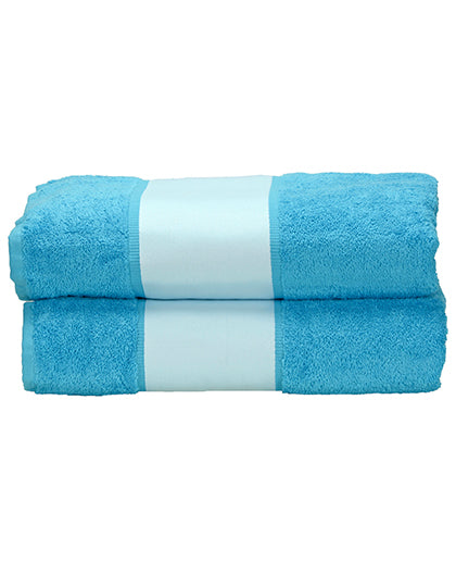 SUBLI-Me® Bath Towel in Aqua Blue, Größe 70 x 140 cm