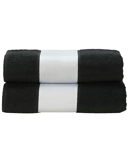 SUBLI-Me® Bath Towel in Black, Größe 70 x 140 cm