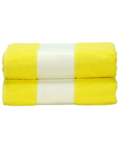 SUBLI-Me® Bath Towel in Bright Yellow, Größe 70 x 140 cm