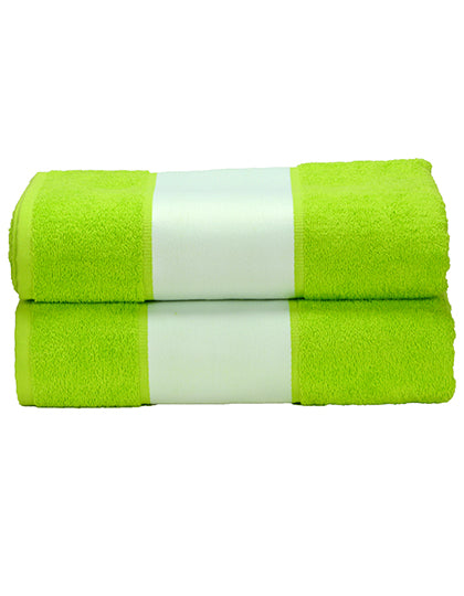 SUBLI-Me® Bath Towel in Lime Green, Größe 70 x 140 cm
