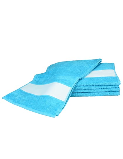 SUBLI-Me® Sport Towel in Aqua Blue, Größe 30 x 140 cm