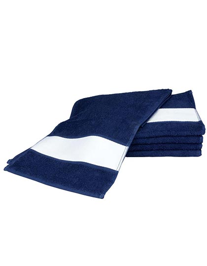 SUBLI-Me® Sport Towel in French Navy, Größe 30 x 140 cm