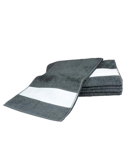 SUBLI-Me® Sport Towel in Graphite, Größe 30 x 140 cm