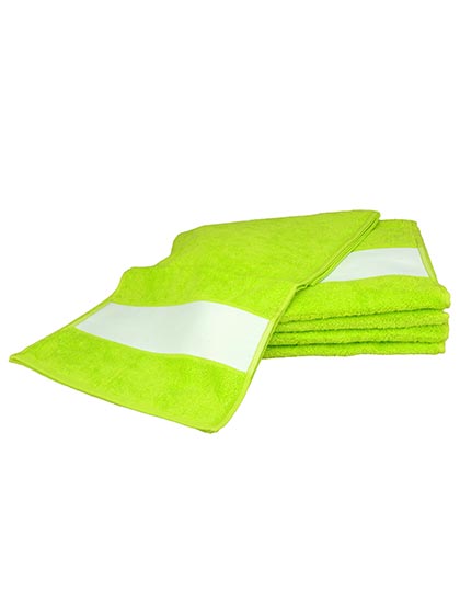 SUBLI-Me® Sport Towel in Lime Green, Größe 30 x 140 cm