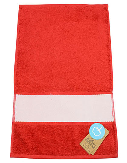 SUBLI-Me® Guest Towel in Fire Red, Größe 30 x 50 cm