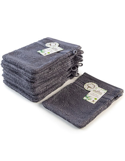 Natural Bamboo Washing Glove in Dark Grey, Größe 16 x 22 cm