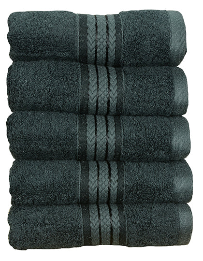 Natural Bamboo Guest Towel in Black, Größe 40 x 60 cm