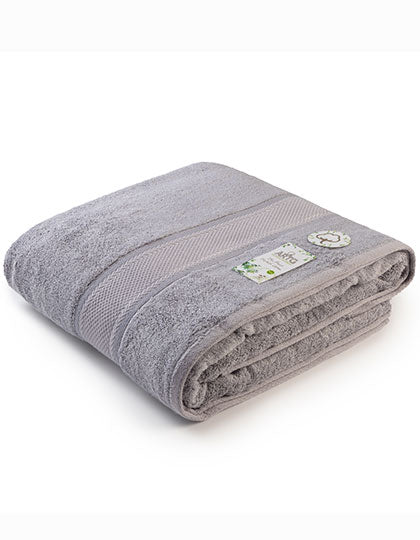 Natural Bamboo Beach Towel in Light Grey, Größe 100 x 180 cm