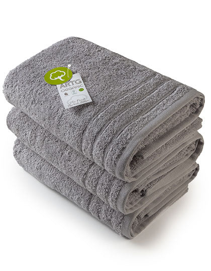 Organic Hand Towel in Grey, Größe 60 x 110 cm