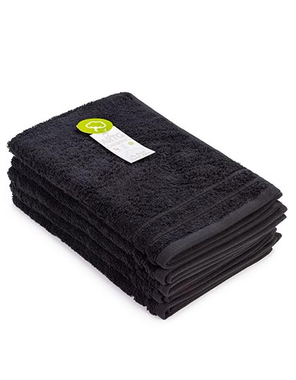 Organic Guest Towel in Black, Größe 40 x 60 cm