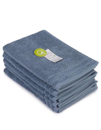 Organic Guest Towel in Jeans Blue, Größe 40 x 60 cm