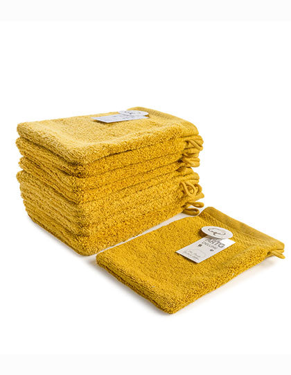 Excellent Washing Glove DELUXE in Mustard, Größe 16 x 22 cm