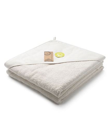 PRINT-Me® Baby Hooded Towel in Cream, Größe 100 x 100 cm