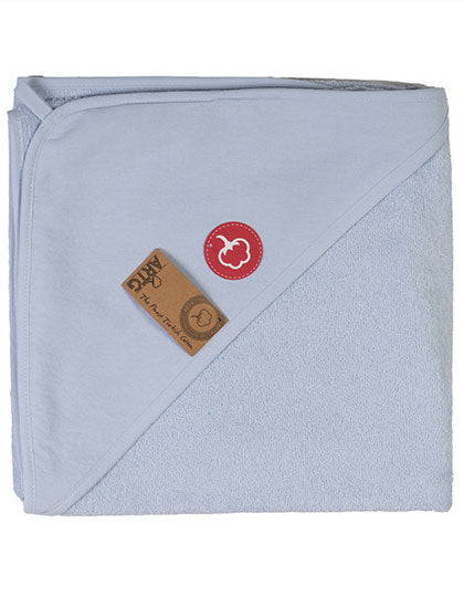 PRINT-Me® Baby Hooded Towel in Light Blue, Größe 100 x 100 cm