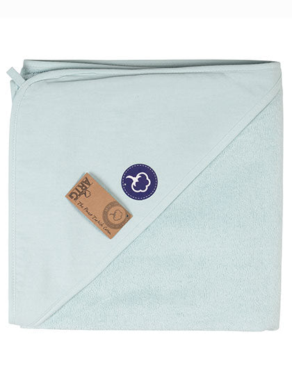 PRINT-Me® Baby Hooded Towel in Mint Green, Größe 100 x 100 cm