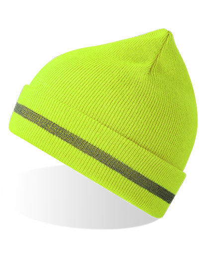 Workout Beanie Recycled in Yellow Fluo, Größe One Size