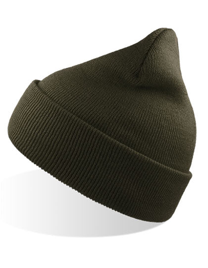 Wind Beanie Recycled in Olive, Größe One Size