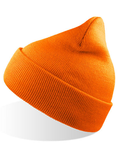 Wind Beanie Recycled in Orange Fluo, Größe One Size