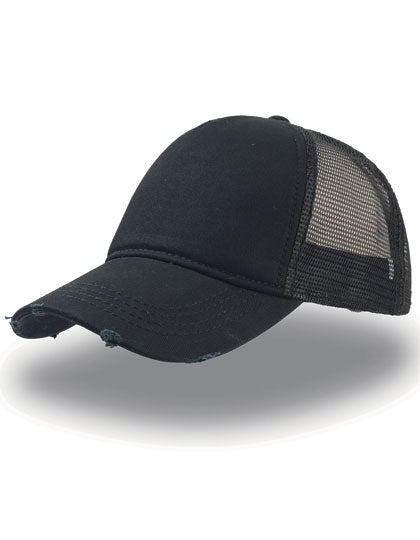 Rapper Destroyed Cap in Black, Größe One Size