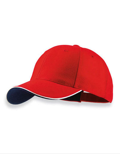 Pilot Piping Sandwich Cap in Red, Größe One Size