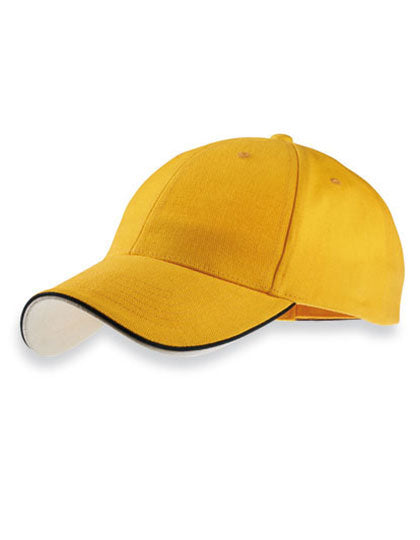 Pilot Piping Sandwich Cap in Yellow, Größe One Size
