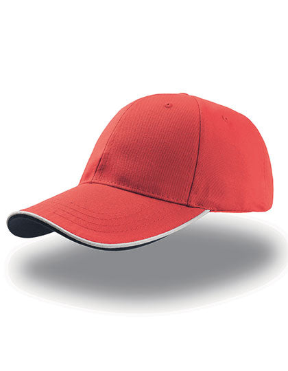 Zoom Piping Sandwich Cap in Red, Größe One Size