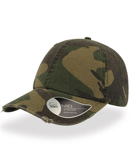 Dad Hat Destroyed in Camouflage, Größe One Size