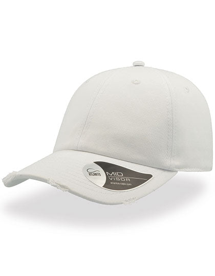 Dad Hat Destroyed in White, Größe One Size