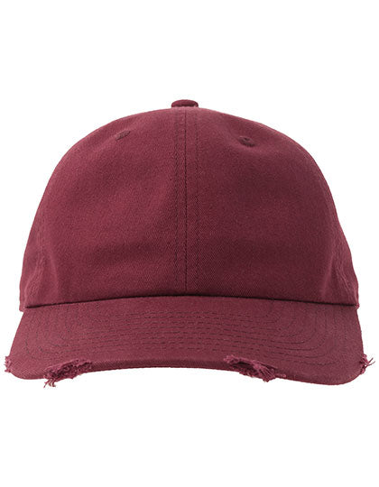 Dad Hat Destroyed-S in Cardinal Red, Größe One Size