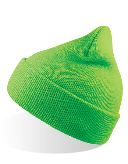 Wind Beanie in Green Fluo, Größe One Size