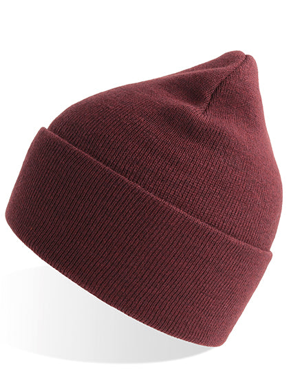 Pure Beanie in Burgundy Melange, Größe One Size