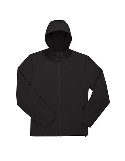 Reset Hooded Softshell in Black, Größe 5XL