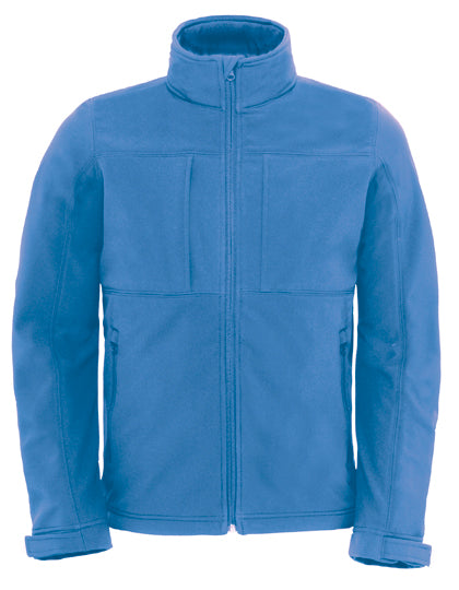 Men´s Hooded Softshell in Azure, Größe 3XL