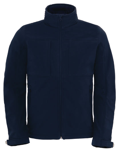 Men´s Hooded Softshell in Navy, Größe 3XL